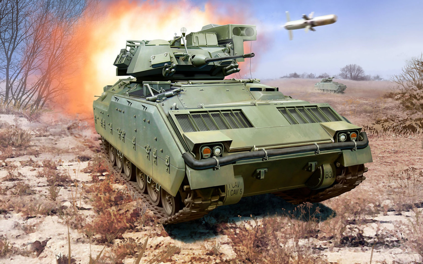 Вооружение БМП Bradley