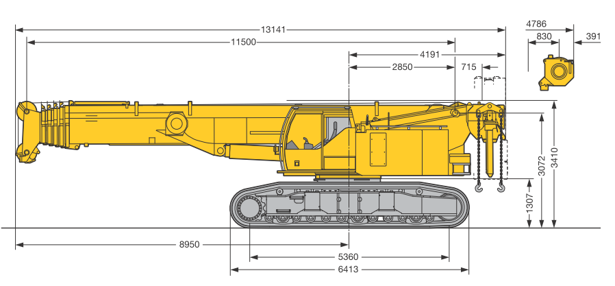 Гусеничный кран Liebherr LTR 1100