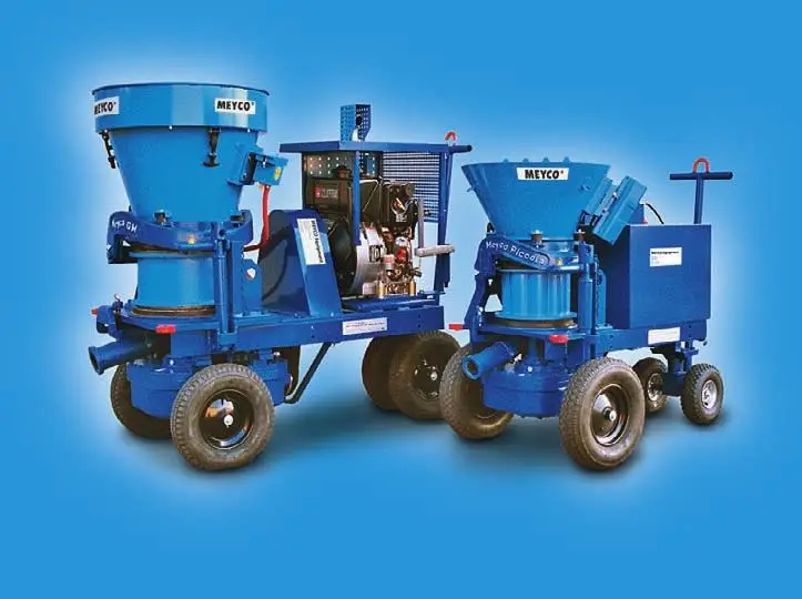 Установки для торкретирования бетона