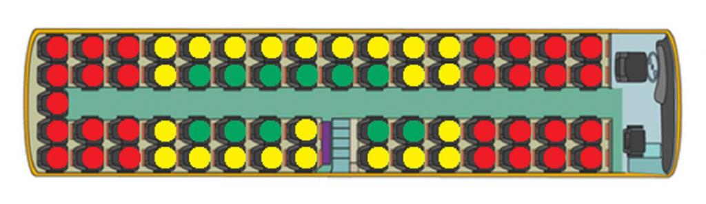 безопасные места в автобусе