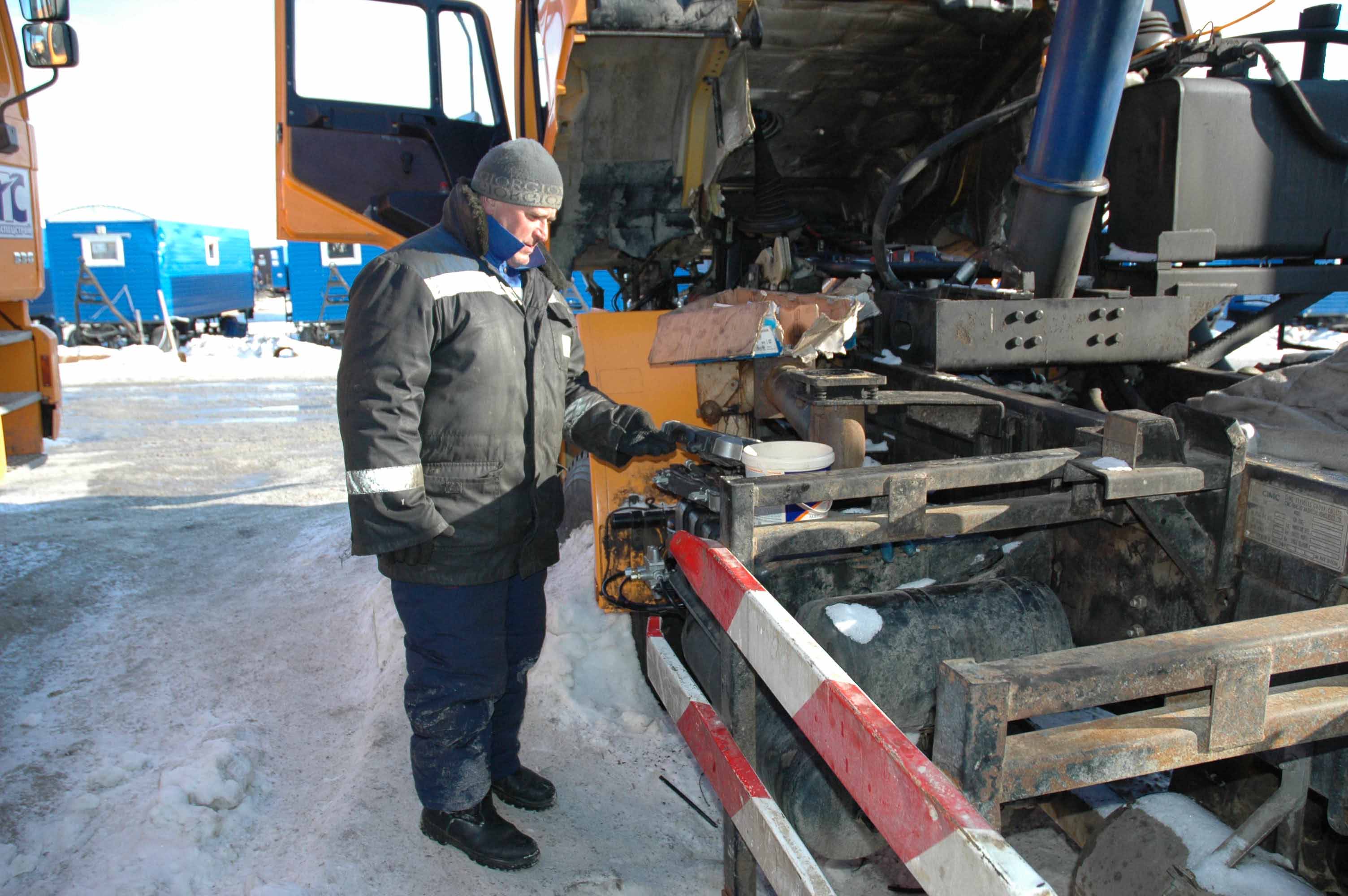 Эксплуатация автокрана зимой