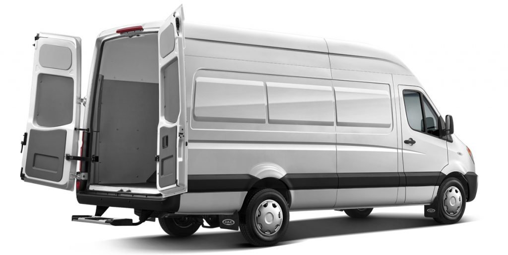 JAC Sunray из Казахстана, длиннобазный фургон