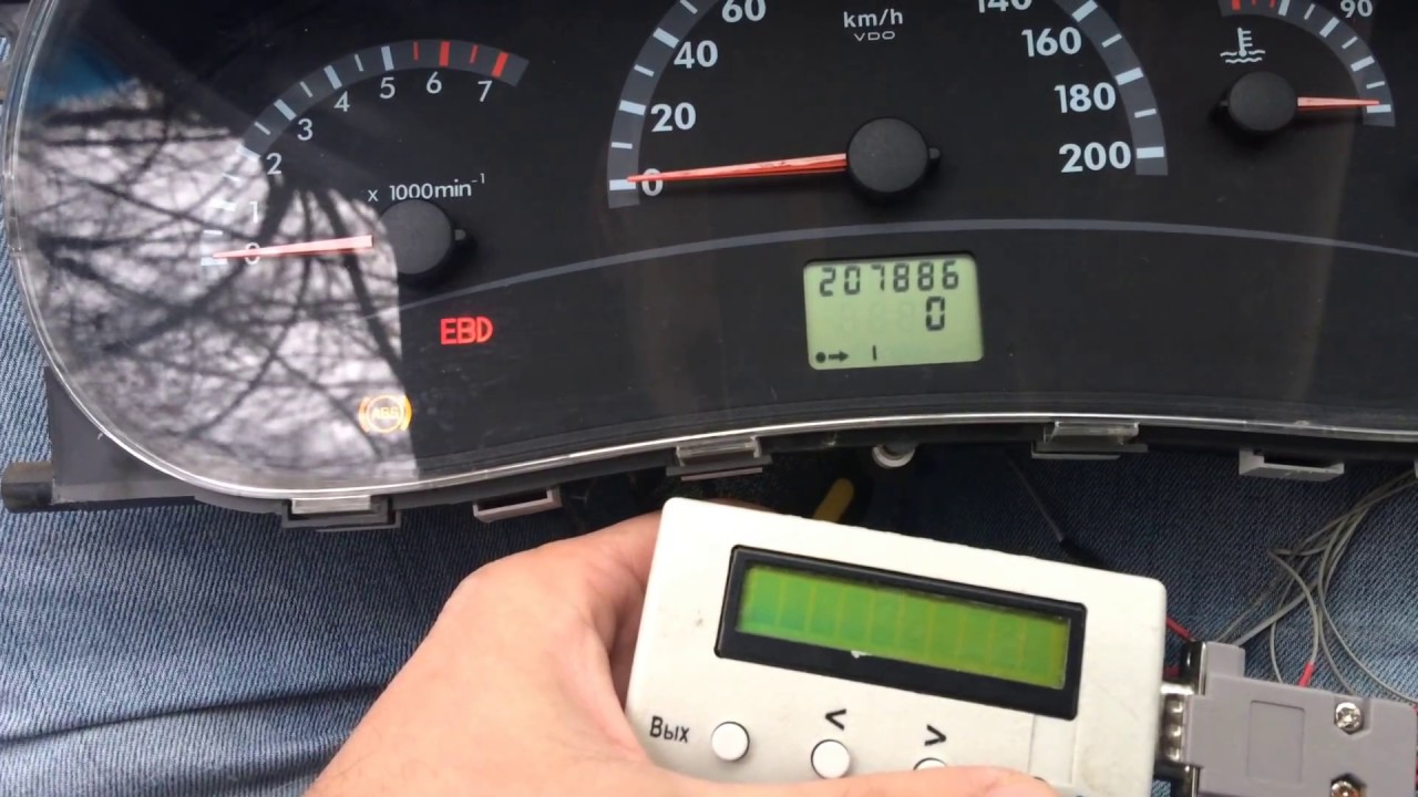 Скрученный пробег автомобиля