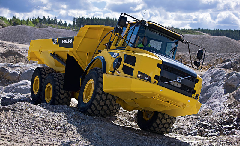 Сочлененные самосвалы Вольво