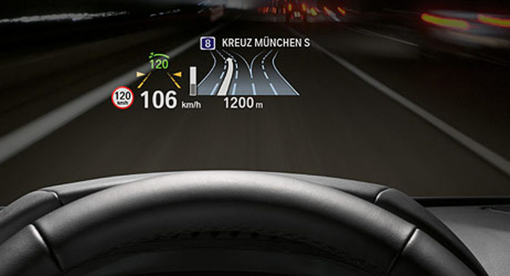  проецируются на лобовое стекло