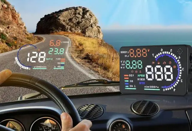 Проектор на лобовое стекло грузовика