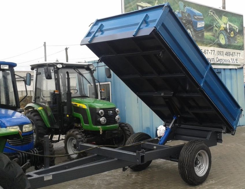 самосвальный прицеп 1-ПТС-2