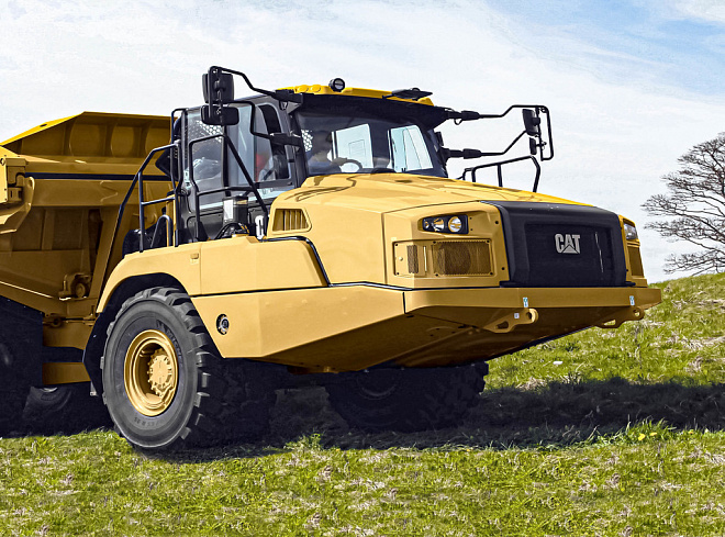 Шарнирные самосвалы Катерпиллер