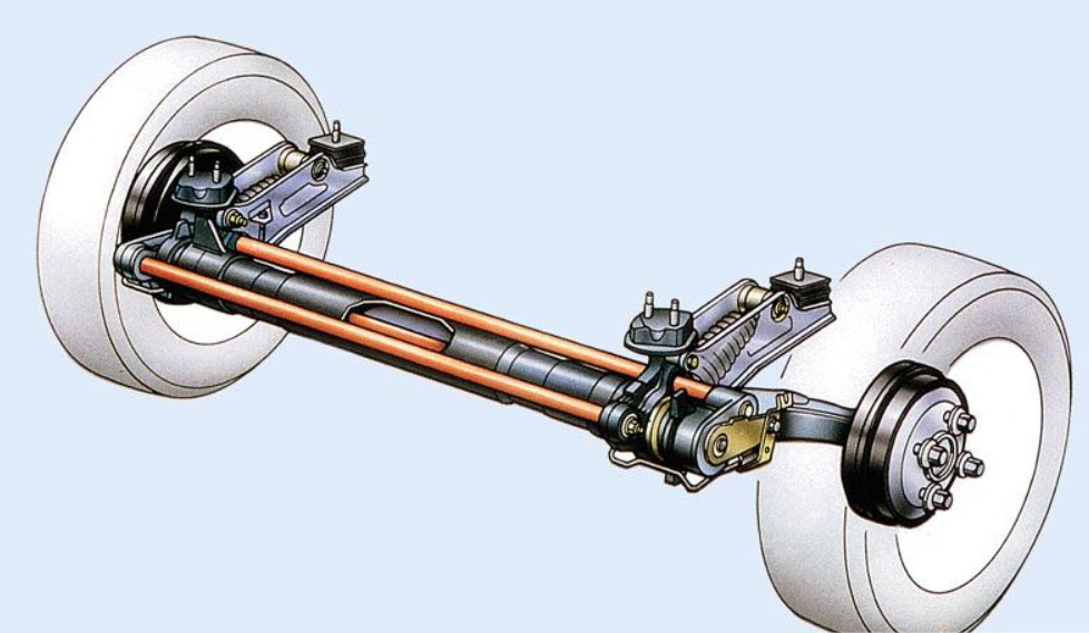 Передняя независимая подвеска на про дольных торсионах