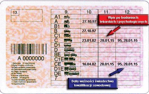Świadectwo kierowcy