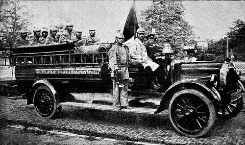 История пожарных машин в России