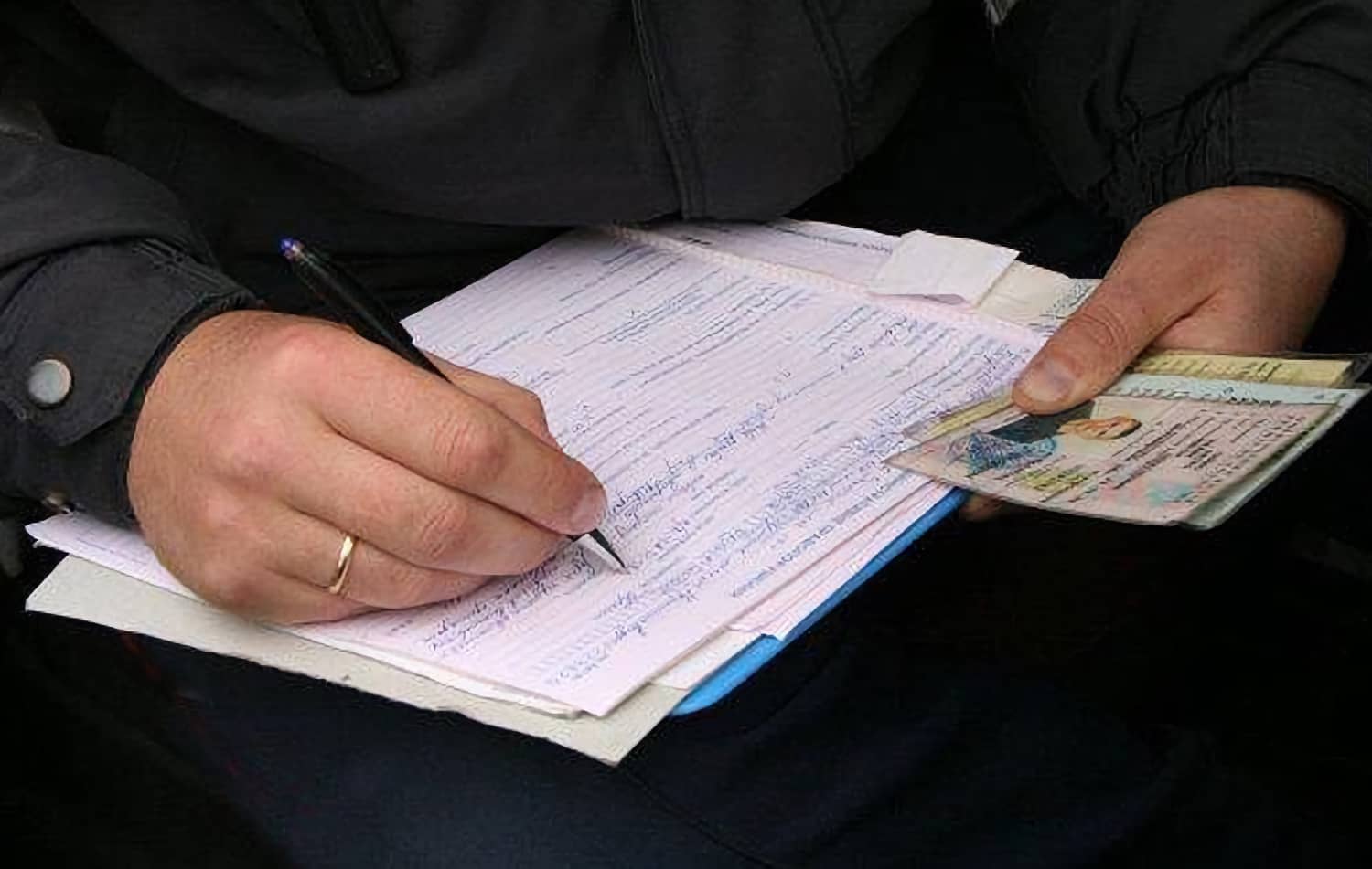 Лишение водительского удостоверения