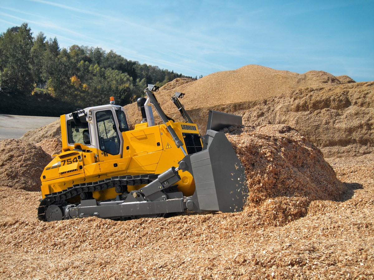 бульдозер liebherr 754