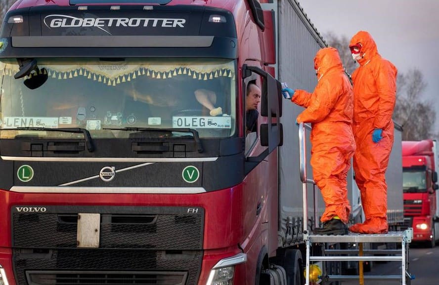 Дезинфекция грузовик