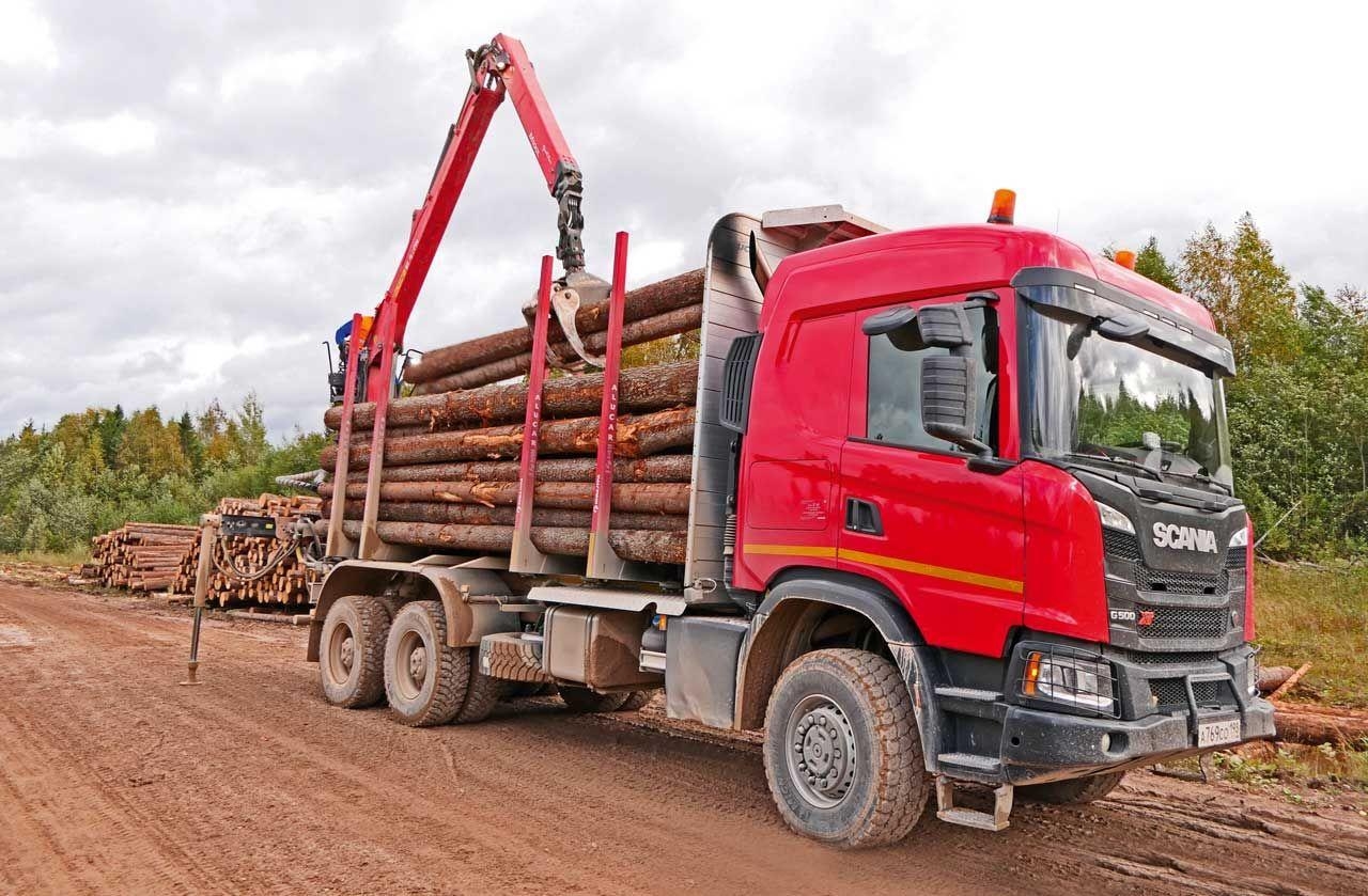 Лесовоз-сортиментовоз Scania G500
