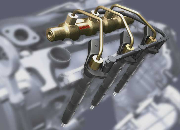 дизельный двигатель с системой Common Rail 