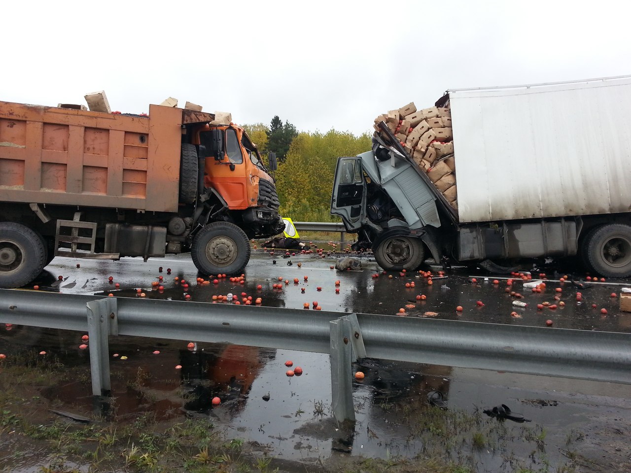 аварии фур и грузовиков