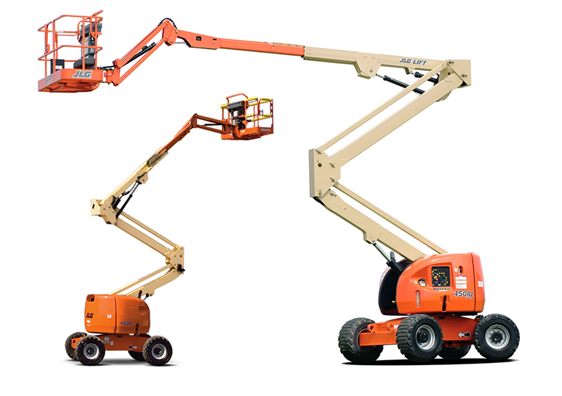 коленчатый подъёмник для работ на высоте