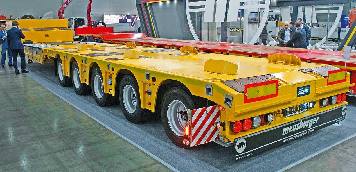 перевозка длинных негабаритных грузов полуприцепами Новтрак