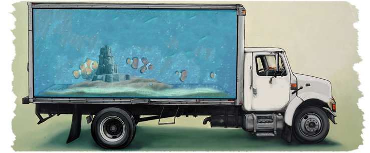 транспортировка аквариумов 