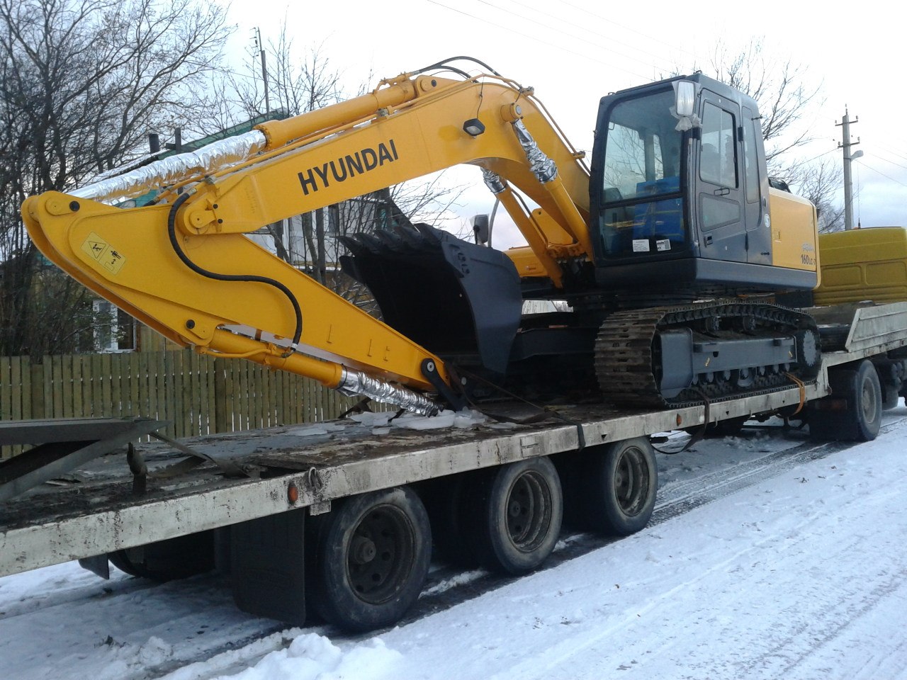 Перевозка экскаватора