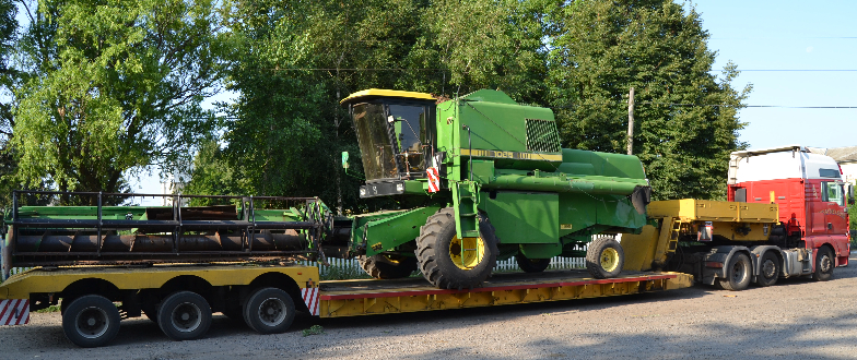 Транспортировка комбайна