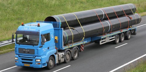 перевозка труб большого размера