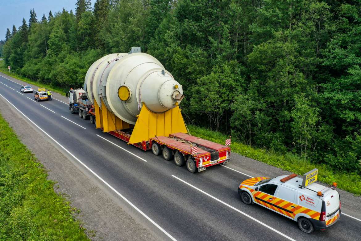 перевозке негабаритного груза 