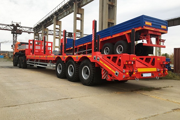 полуприцепы для перевозки тяжелых и крупногабаритных материалов