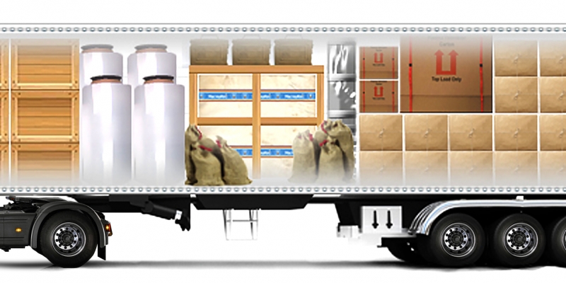 размещение груза в кузове автомобиля