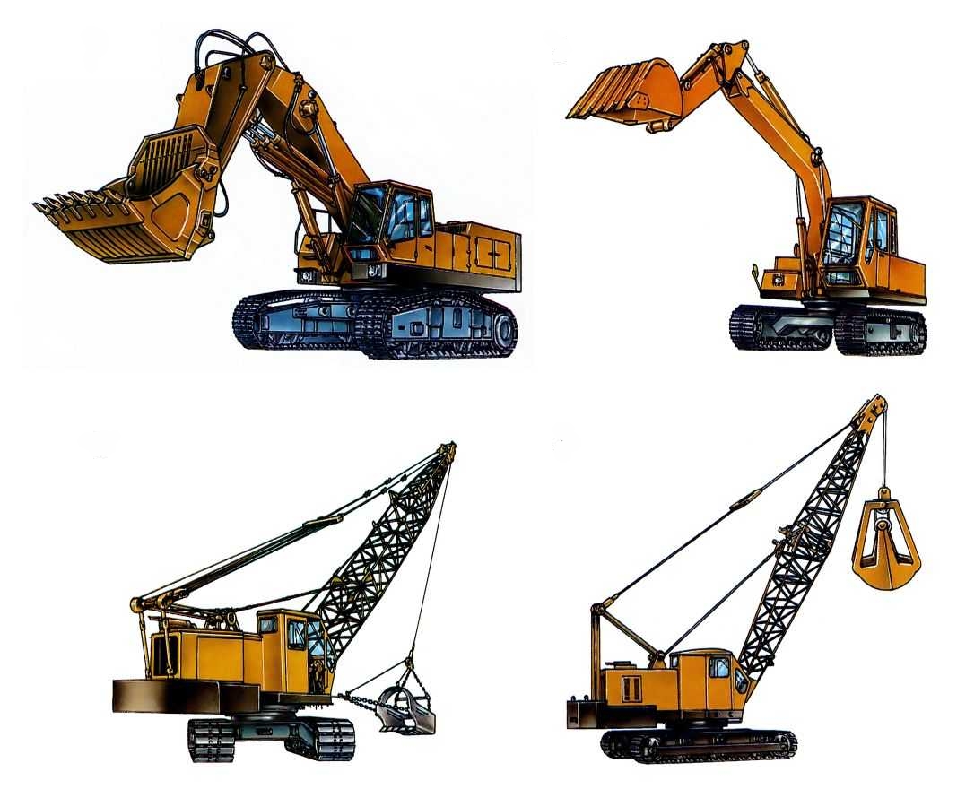 разновидности экскаваторов