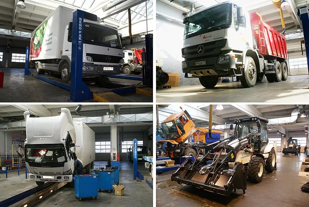 обслуживании транспорта