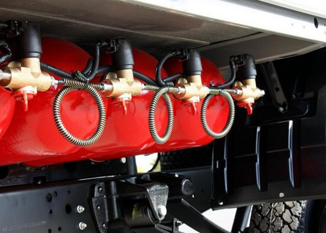 Установка газового оборудования на грузовик и спецтехнику